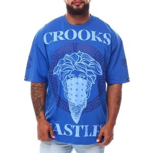 Crooks & Castles Royal Blue Bandana Graphic Tee